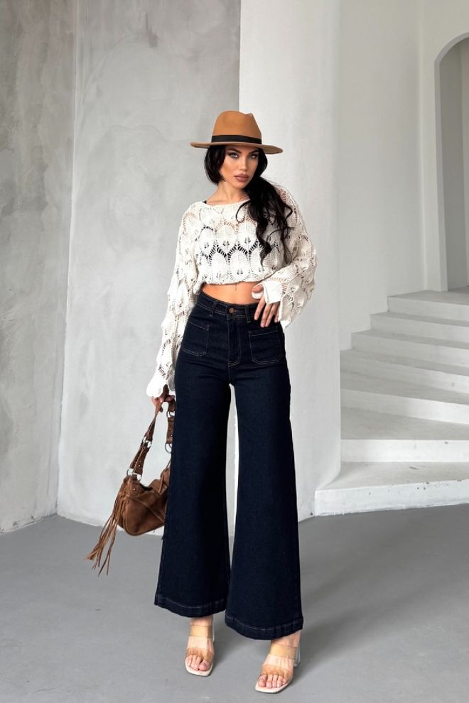 XLove Jeans Con Tasca Frontale Con Dettagli Abbigliamento all'ingrosso Cotone