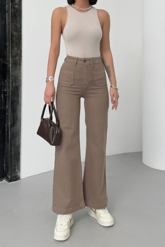 XLove Jeans Con Tasca Frontale Con Dettagli Abbigliamento all'ingrosso Cotone
