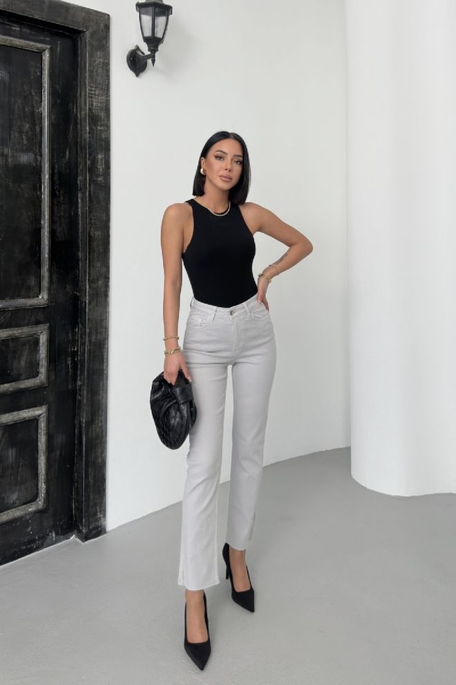 XLove Безшевни Дънки С Крака Mom Fit Дрехи на едро Лято