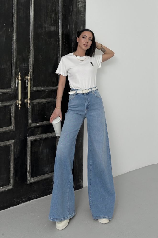 XLove Jeans À Jambes Larges Vêtements en gros Décontracté