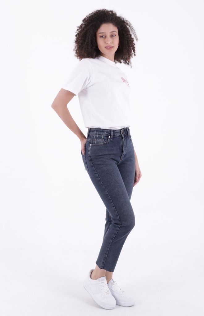 XLove Безшевни Дънки С Крака Mom Fit Дрехи на едро Лято