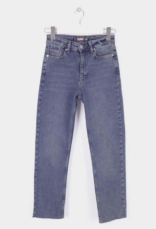 XLove Безшевни Дънки С Крака Mom Fit Дрехи на едро Еластан