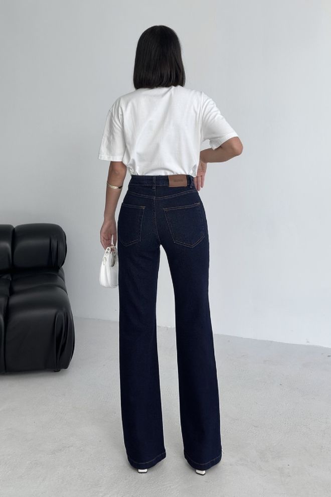 XLove Traperice Mornarsko Plava S Trapez Nogavicama I Visokim Strukom Veleprodaja odjeće 1