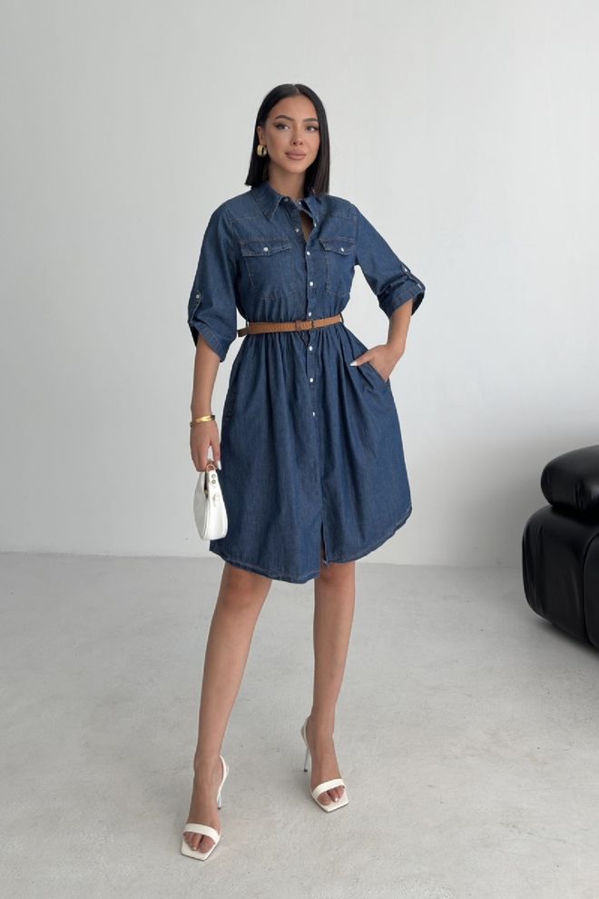XLove Albastru Casual Elegant Preppy Formal Cămașă Rochie Îmbrăcăminte cu ridicata Serviciu