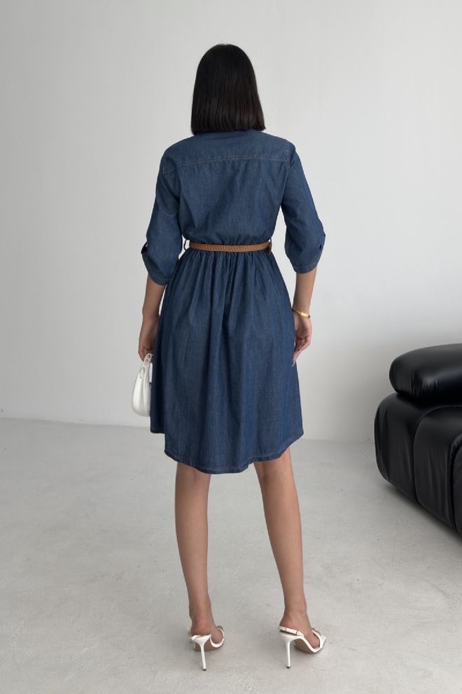 XLove Albastru Casual Elegant Preppy Formal Cămașă Rochie Îmbrăcăminte cu ridicata Primăvară