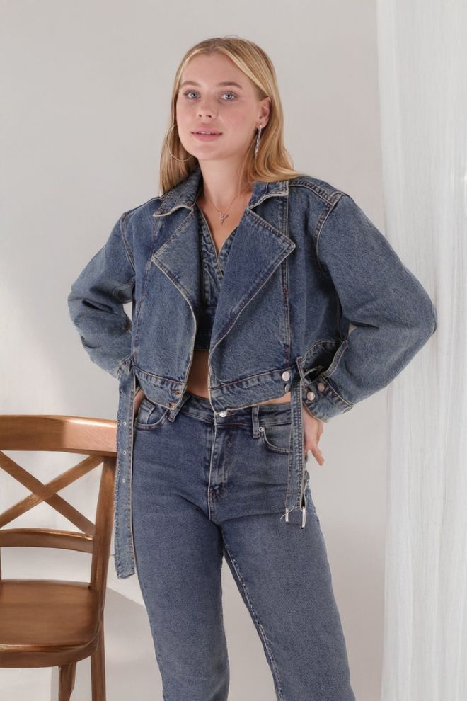 XLove Μπλε Casual Vintage Streetwear Πουκάμισο Μπουφάν Χονδρικό εμπόριο ενδυμάτων Casual