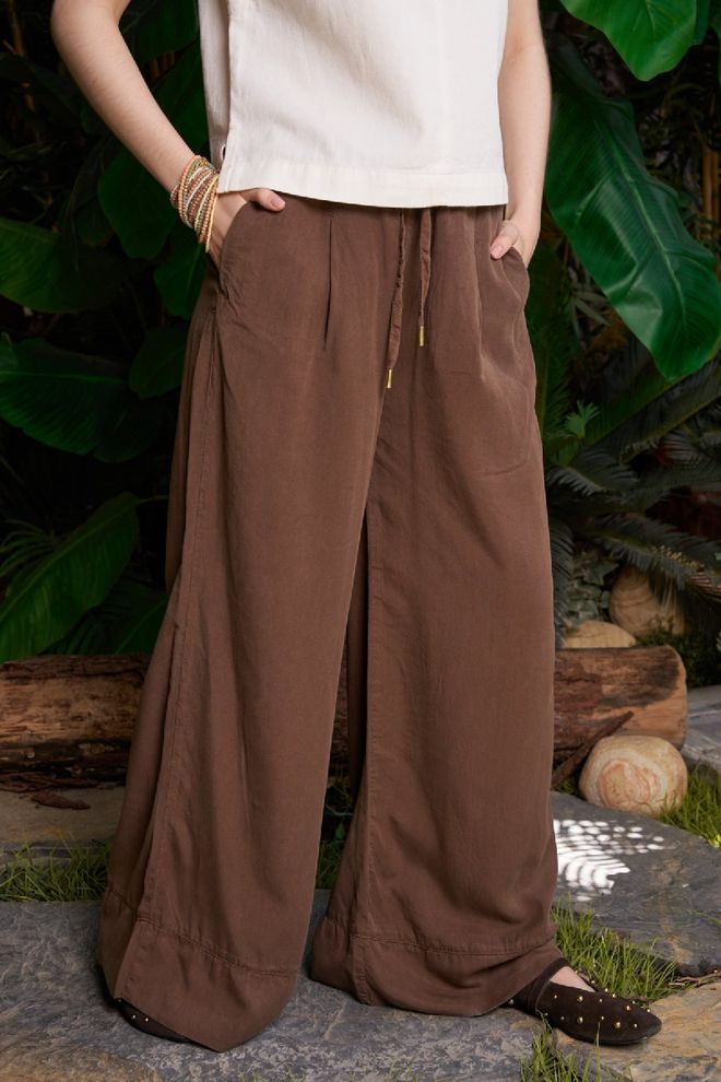 XLove Rudi Boho Palazzo Kelnės Didmeninė prekyba drabužiais Apykaklė su įkirpimu