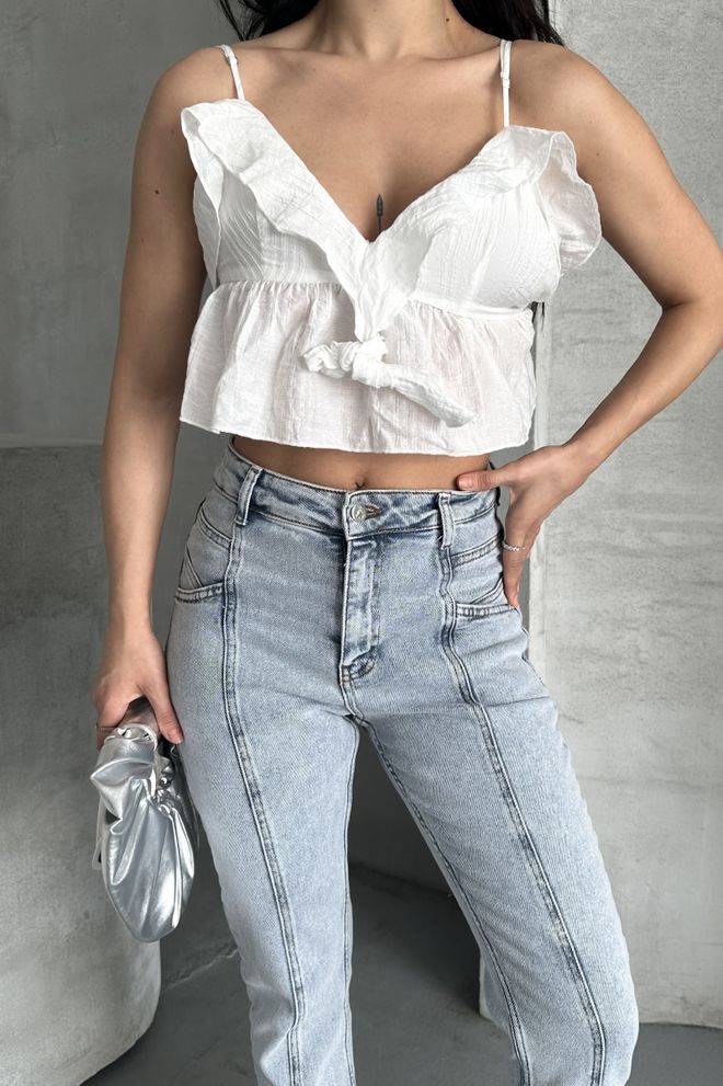 XLove Džínsy Svetlomodrá Veľkoobchod s oblečením 4