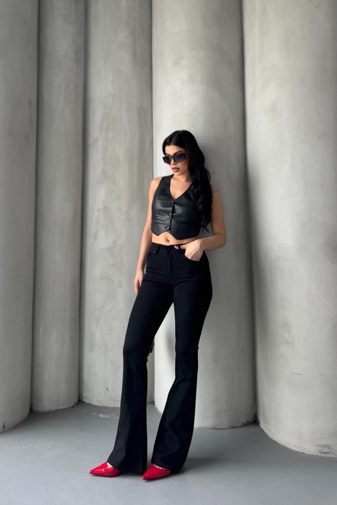 XLove Jeans Preto Roupas por atacado 4