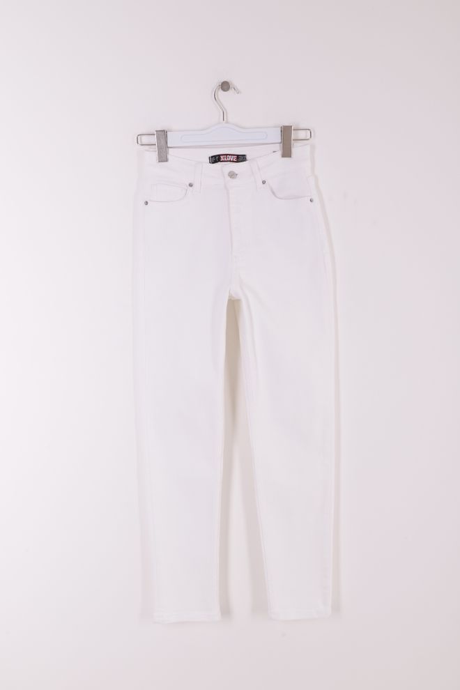 XLove Vaqueros Blanco Ropa al por mayor Elastano