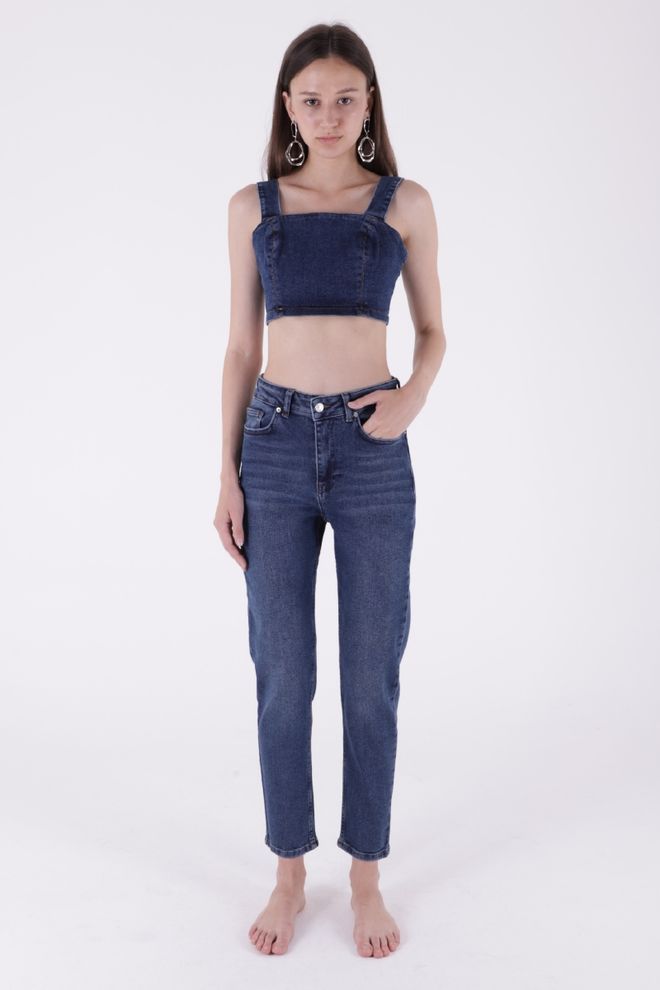 XLove Vaqueros Azul Marino Ropa al por mayor Casual