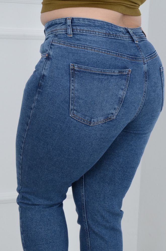 XLove Vaqueros Azul Marino Ropa al por mayor Elastano