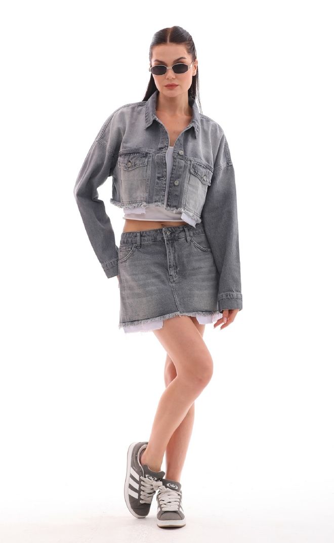 XLove Denim Jacket With Lining Detail Wholesale Clothing Casual