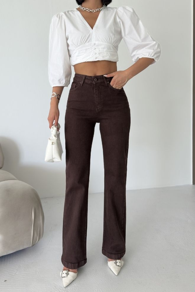 XLove Jeans Relax A Gamba Larga Cuciti Abbigliamento all'ingrosso Casuale