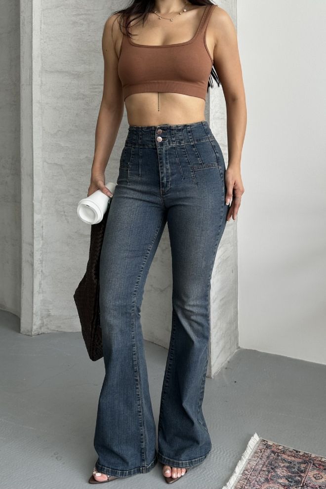 XLove Niebieskie Seksowne Casual Vintage Retro Mama Jeansy Hurtowa sprzedaż odzieży Casual