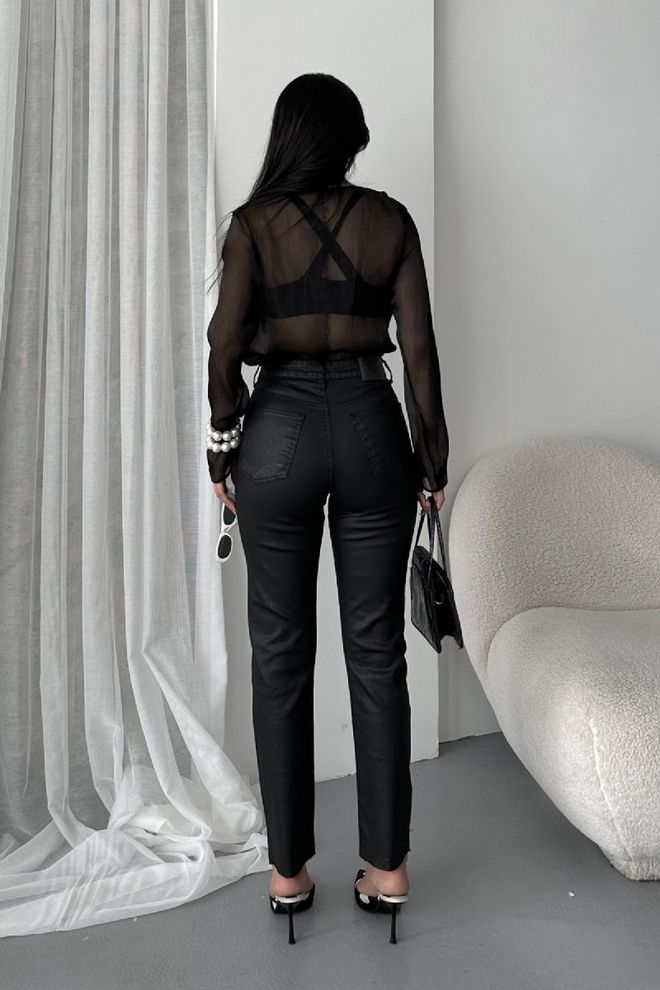 XLove Pantaloni Negri Conic/Morcov Îmbrăcăminte cu ridicata 5
