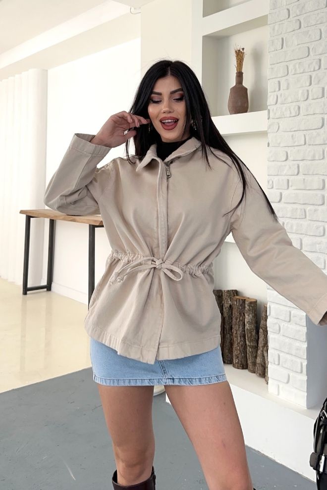 XLove اللون البيج السترة غير رسمي ملابس الشارع رائع ملابس بالجملة ملابس الشارع