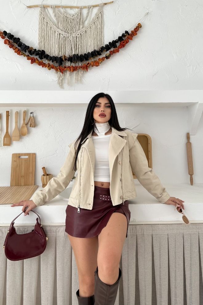 XLove Giacca Beige Blazer Doppiopetto Abbigliamento all'ingrosso Casuale