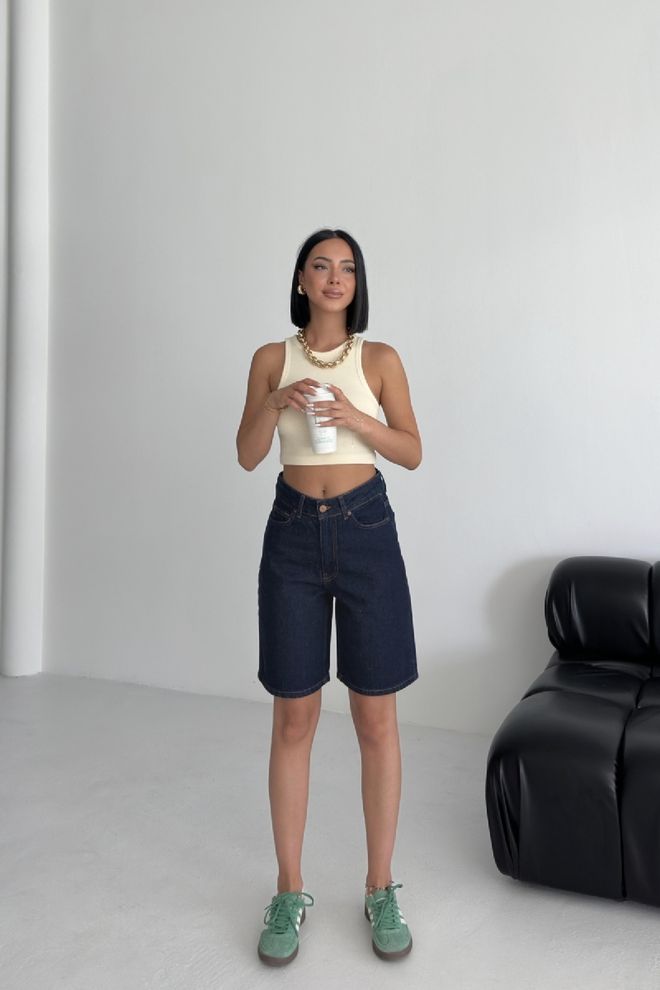 XLove Blue Casual Streetwear Bermuda Shorts Wholesale Clothing Beach