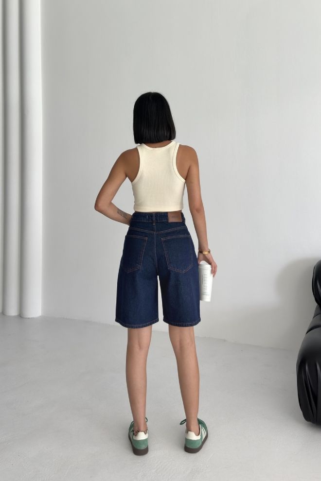 XLove Blue Casual Streetwear Bermuda Shorts Wholesale Clothing Spring