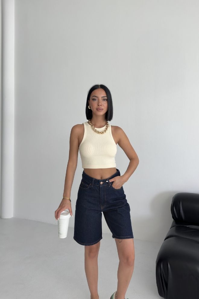 XLove Blue Casual Streetwear Bermuda Shorts Wholesale Clothing Streetwear