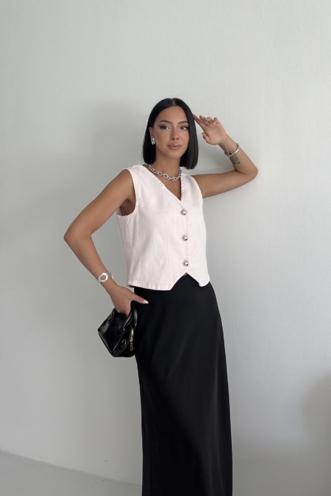 XLove Pink Casual Elegant Vest Wholesale Clothing Lounge