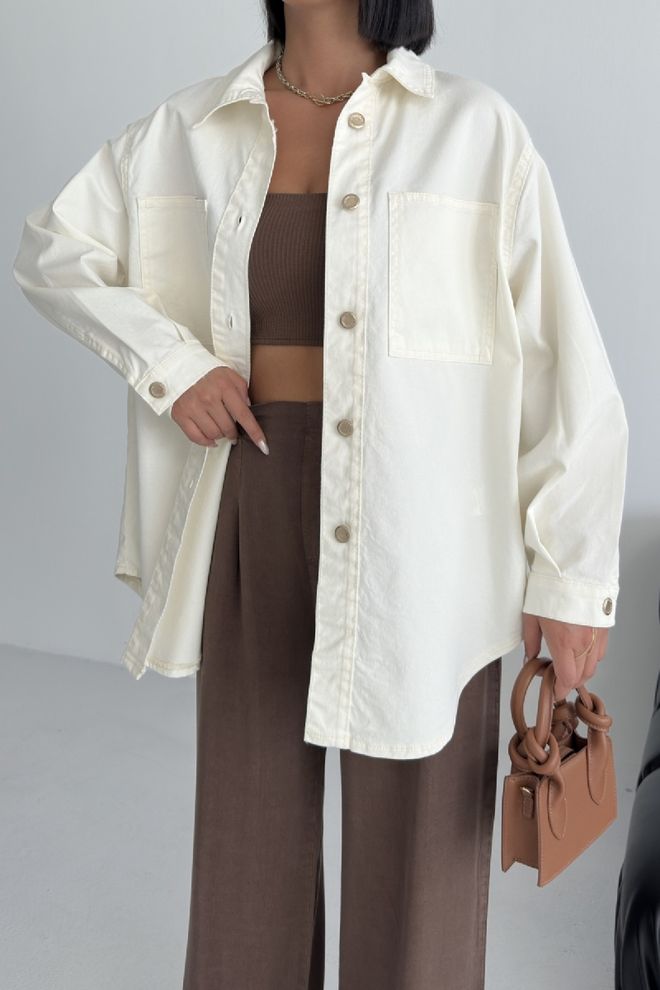 XLove Camisa Blanca Casual Streetwear Oversized Ropa al por mayor Ropa de calle