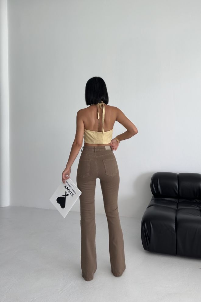 XLove Καφέ Casual Σέξι Vintage Ρετρό Τζιν Χονδρικό εμπόριο ενδυμάτων Άνοιξη