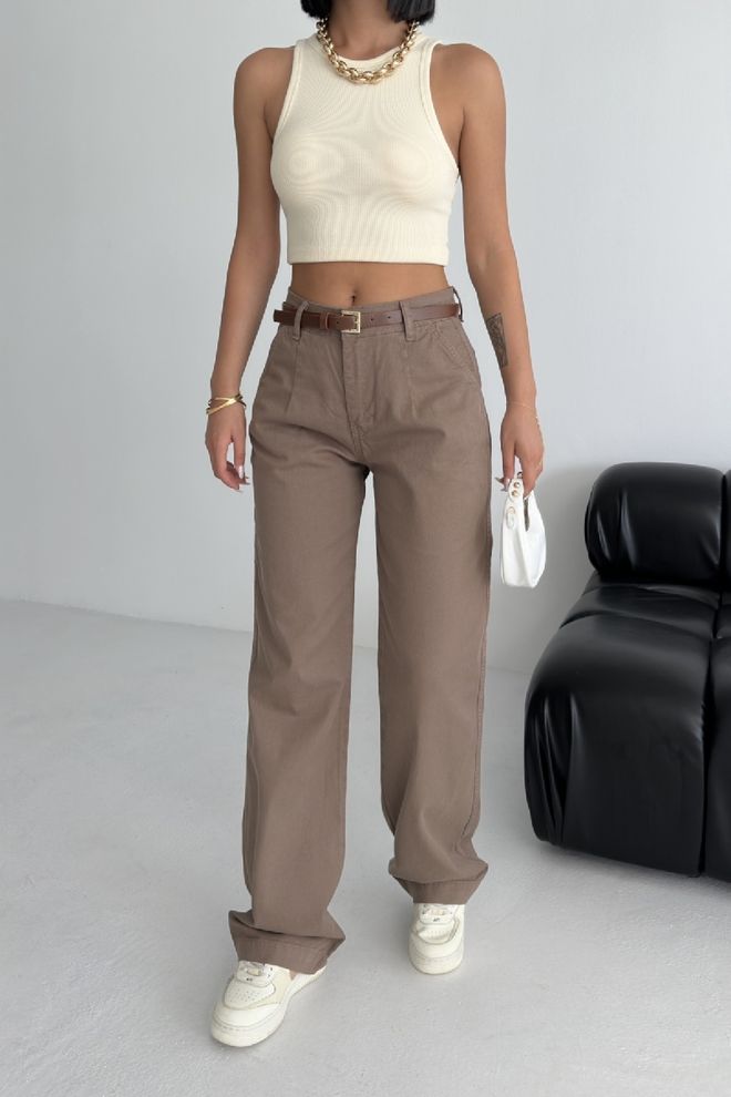 XLove Jeans Marrone Casual Streetwear Abbigliamento all'ingrosso Casuale