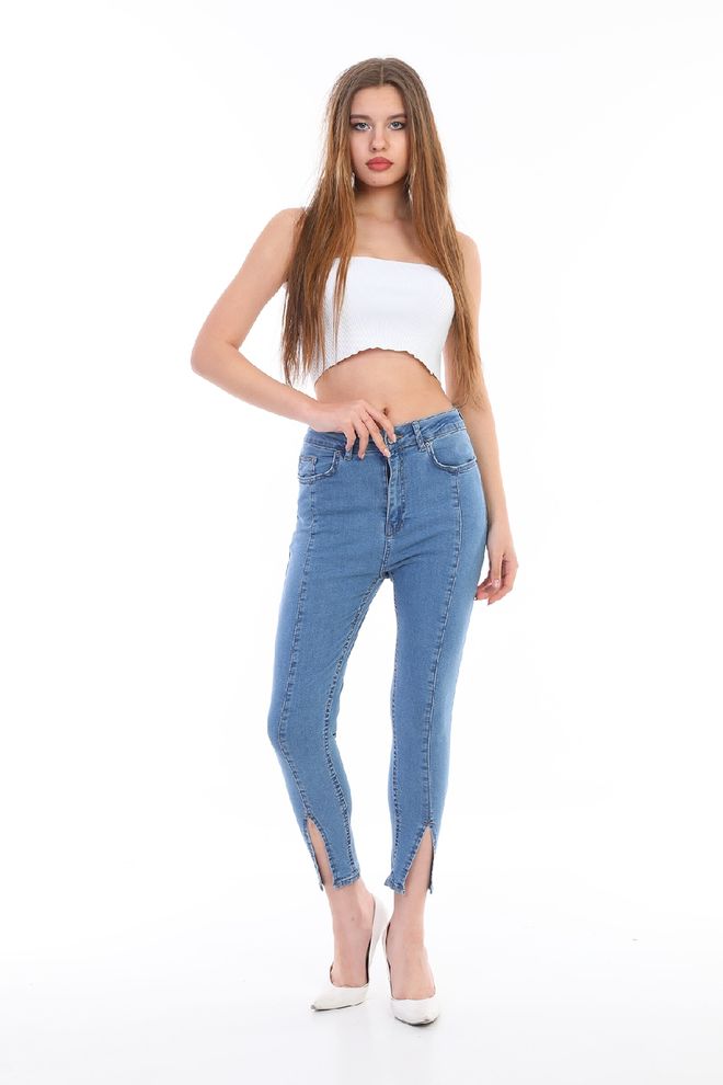 XLove Blaue Lässige Sexy Streetwear Tregging Hose Großhandelskleidung Lässig