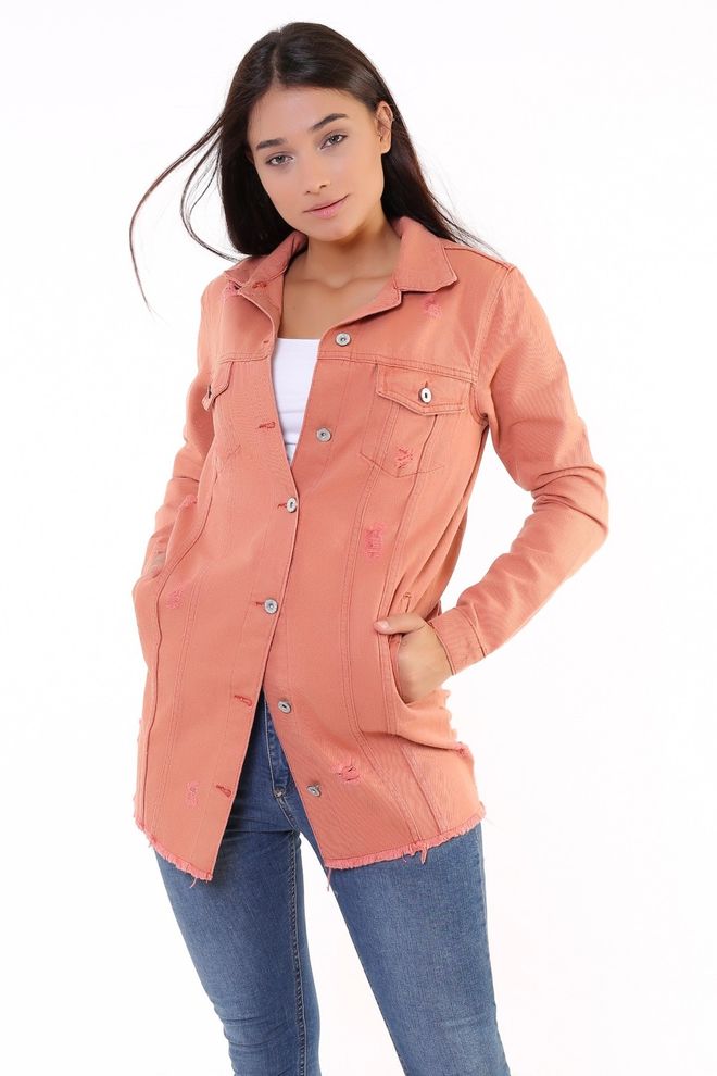 XLove Orange Lässige Streetwear Retro Vintage Jacke Großhandelskleidung Lässig