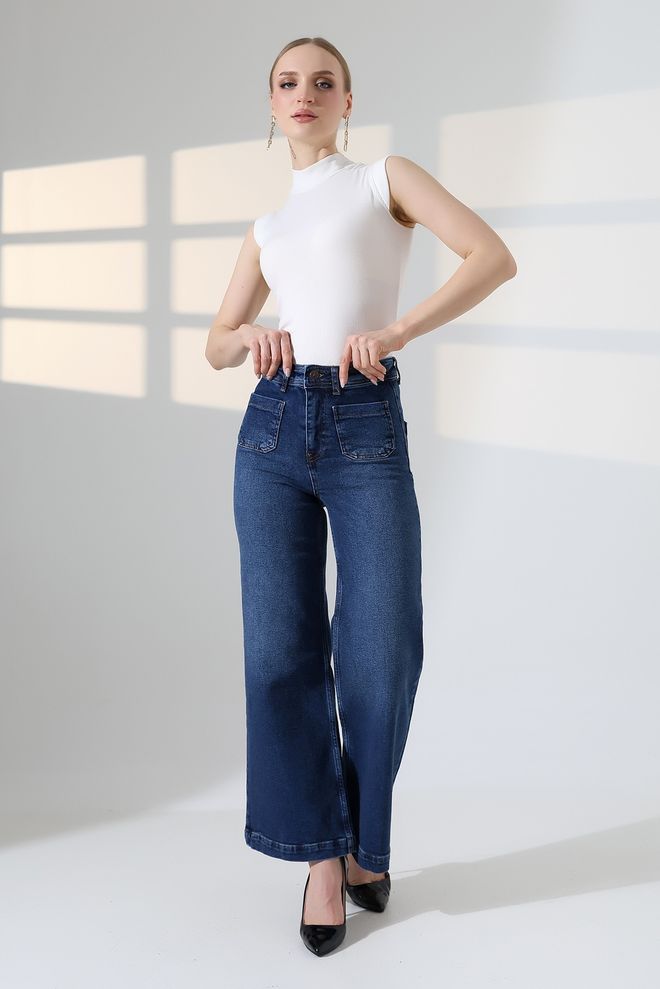 XLove Jeans Con Tasca Frontale Con Dettagli 7079 Abbigliamento all'ingrosso 0