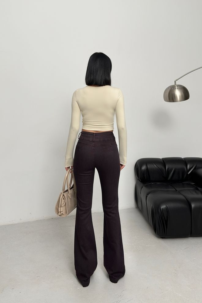 XLove Black Bootcut Flare Leg Pants Wholesale Clothing Work