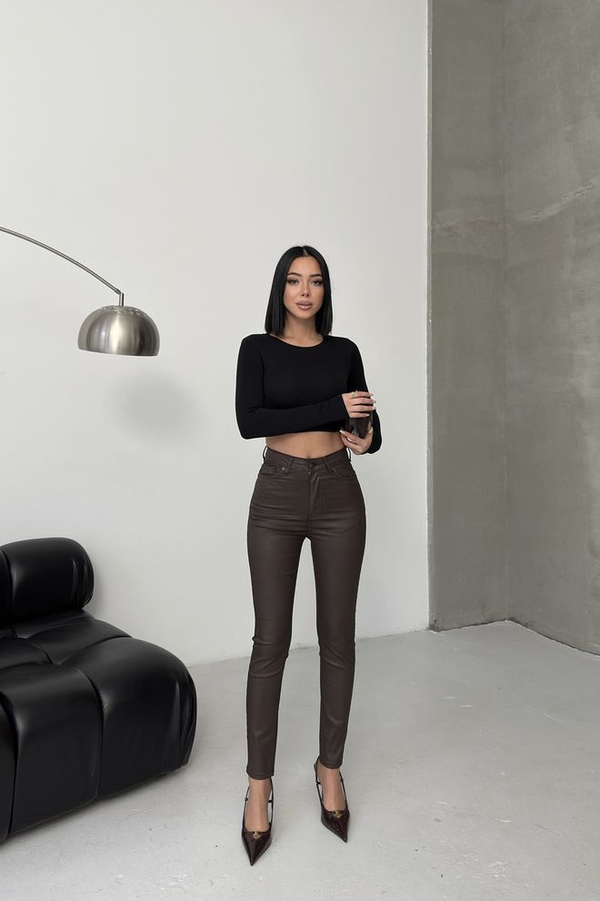 XLove Kahverengi Seksi Gündelik Zarif Resmi Pantolon Toptan Giyim 5