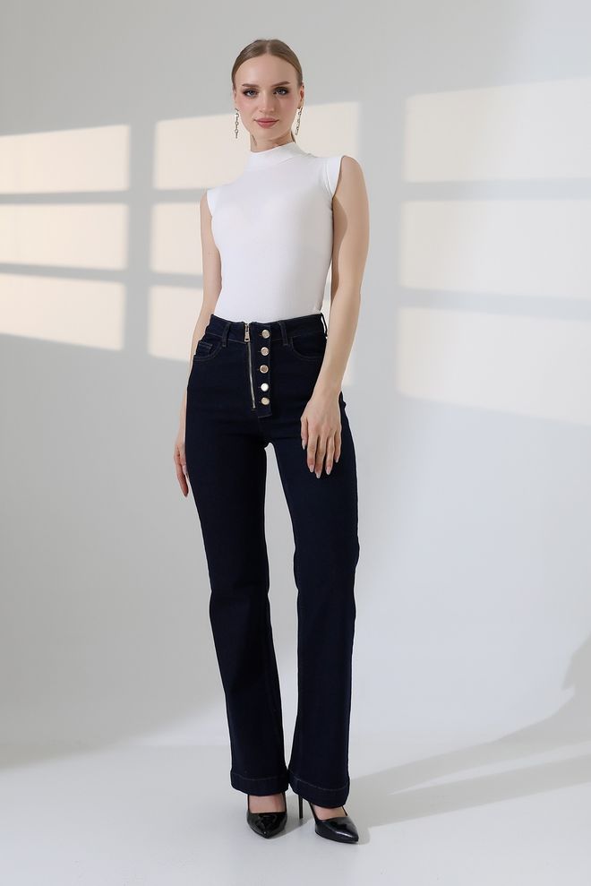 XLove Jeans Con Scollo A Pipa Con Bottoni Abbigliamento all'ingrosso 0