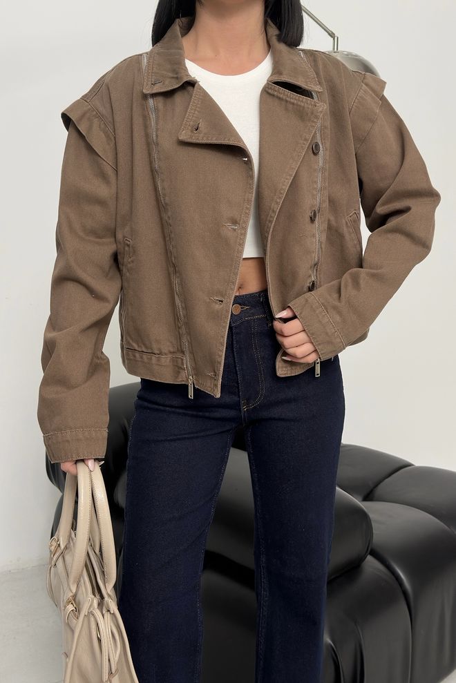 XLove Giacca In Denim Con Cerniera 6141 Abbigliamento all'ingrosso 0