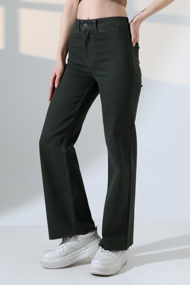 XLove Black Mom Pants High Waist Buttoned Casual Streetwear Wholesale Clothing Spring