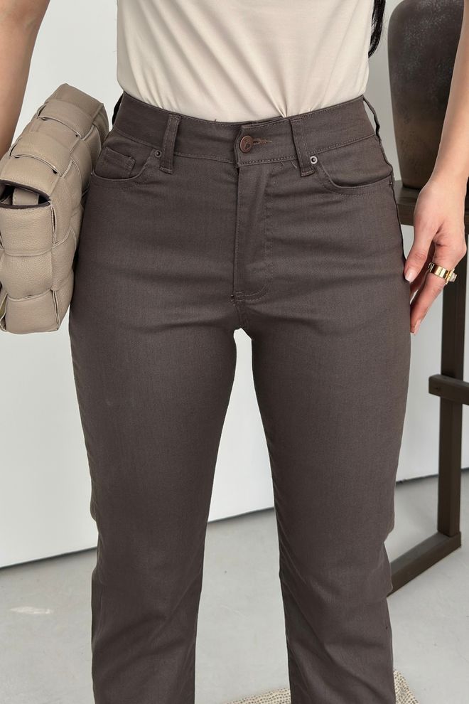 XLove Smeđe Ležerne Elegantne Cigareta Hlače Veleprodaja odjeće Posao