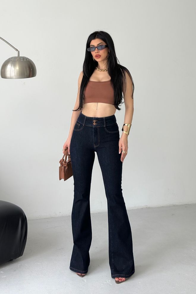 XLove Plave Ležerne Vintage Zvonolike Hlače Veleprodaja odjeće Vintage