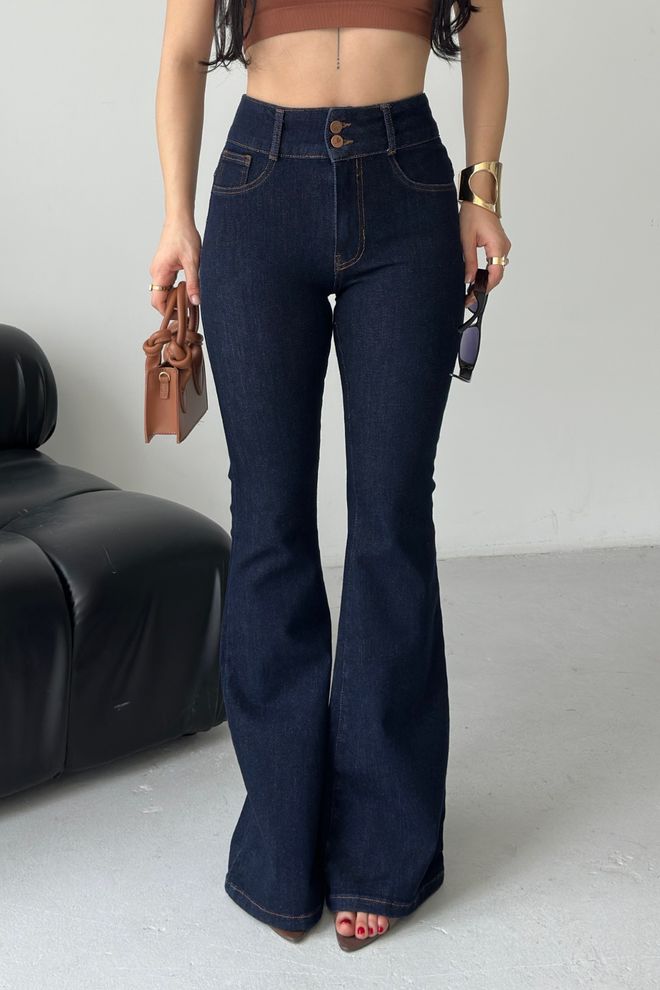 XLove Plave Ležerne Vintage Zvonolike Hlače Veleprodaja odjeće 5