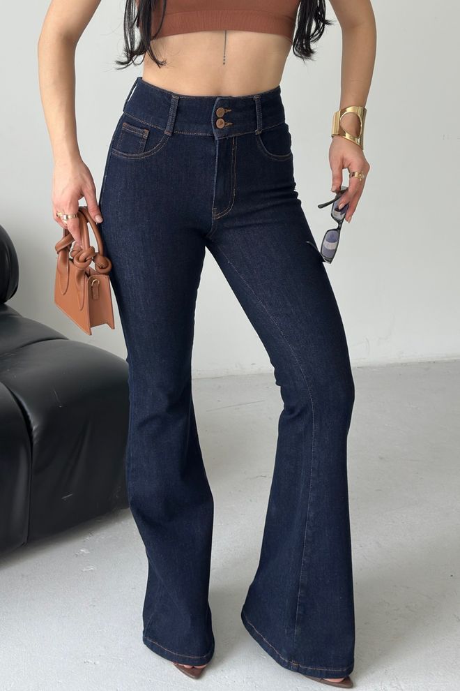 XLove Plave Ležerne Vintage Zvonolike Hlače Veleprodaja odjeće 1