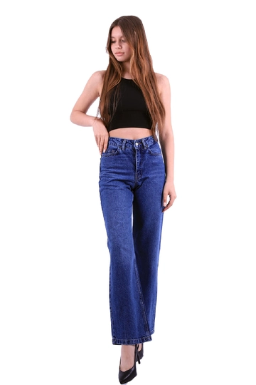 Women'S Street Cool Gothic Style Low-Rise Print Leg Loop Trousers Washed  Jeans