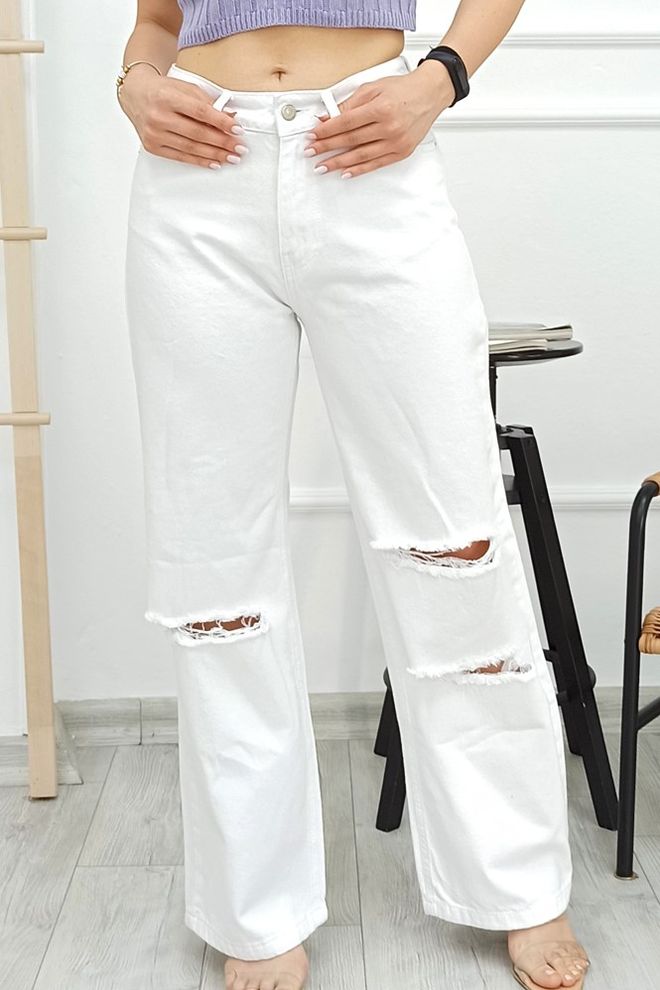 XLove Vaqueros Blanco Ropa al por mayor 0