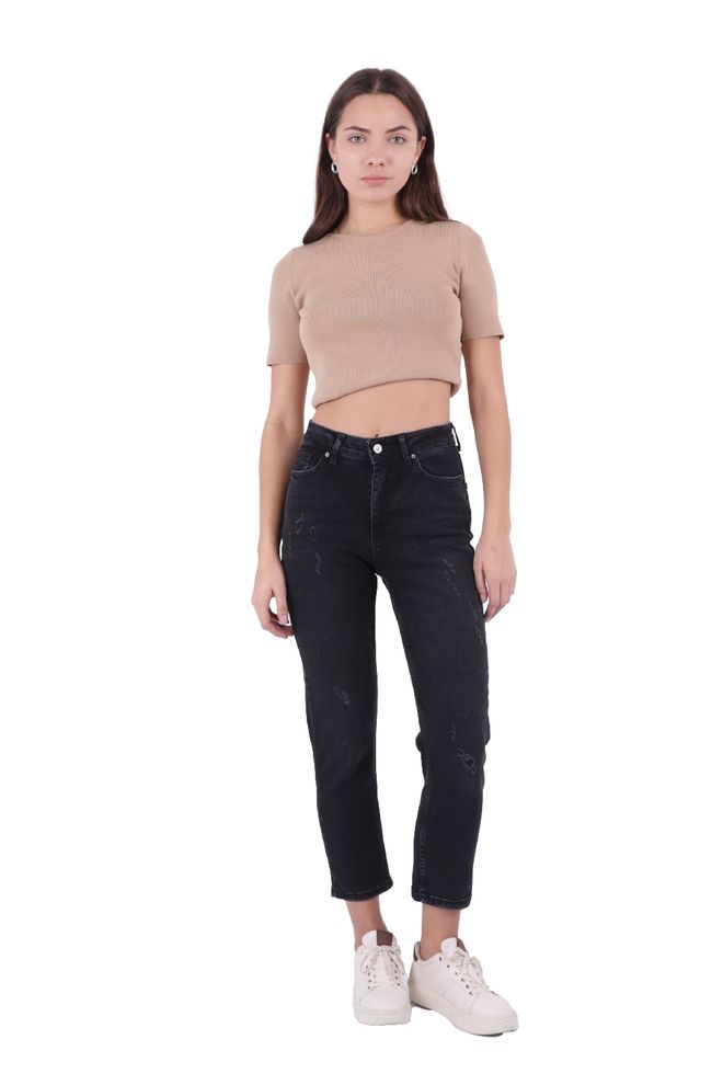 XLove Jeansjacke – Anthrazit Großhandelskleidung Lässig