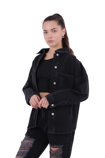 Black denim best sale jacket wholesale