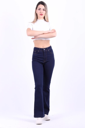 A model wears XLO10025 - Jeans - Light Blue, wholesale undefined of XLove to display at Lonca