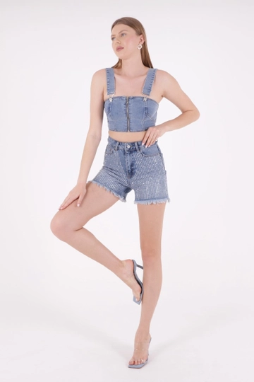 Summer Low Waist Cheeky Denim Shorts For Women Wholesale Micro