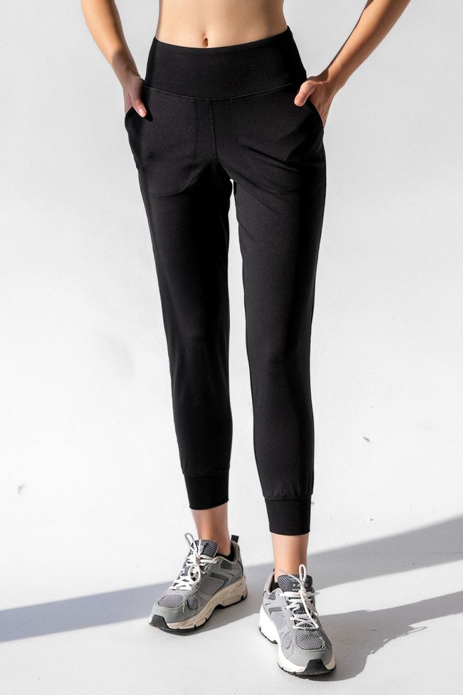 la & vetta Calça de moletom jogger com bolso de cintura alta Roupas por atacado Casual
