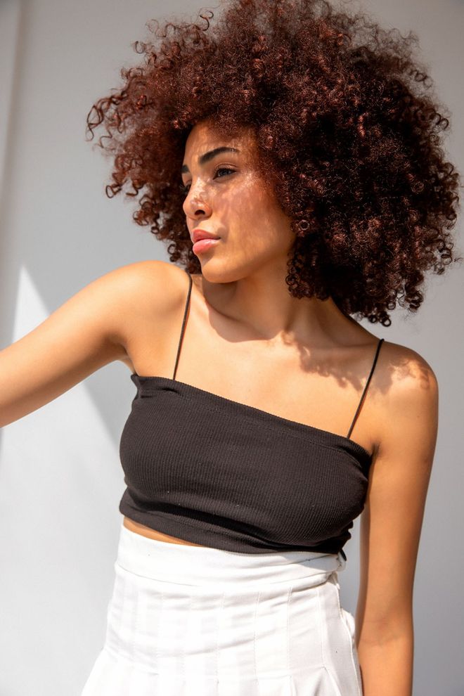 la & vetta Rope Strap Cotton Crop Top Bustier Wholesale Clothing Birthday