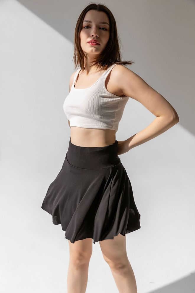 la & vetta High Waist Pocket Short Skirt Wholesale Clothing No Fabric